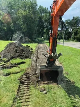 Land cleared and prepped for building